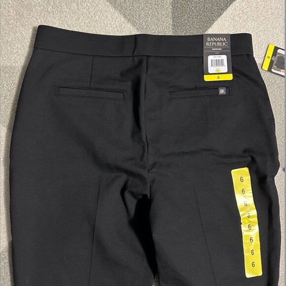 NWT Banana Republic Black Ponte Ankle Pants Women's Size 6 - Picture 6 of 10
